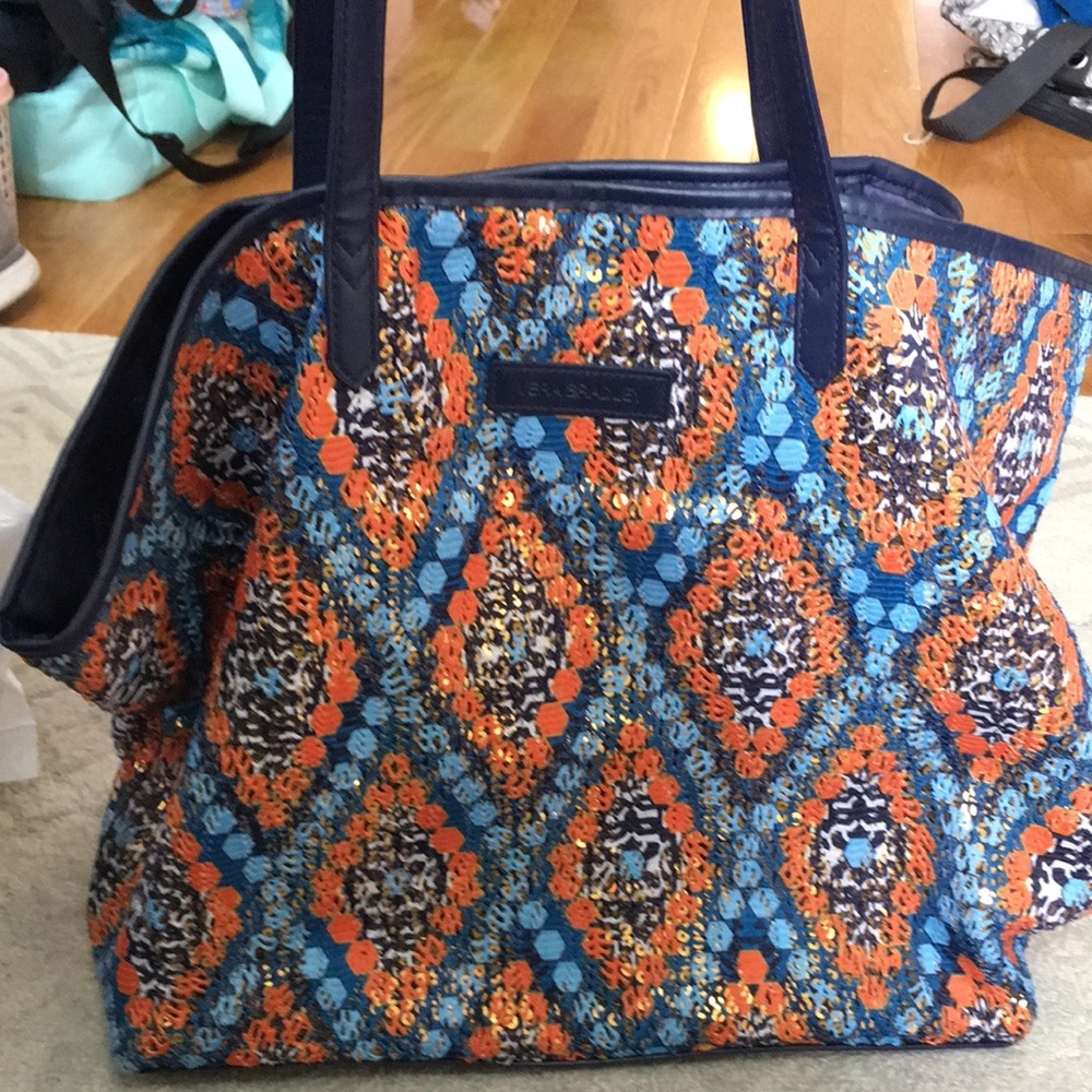 Vera Bradley Marrakesh Beads Summer Sparkle Large Tote Bag